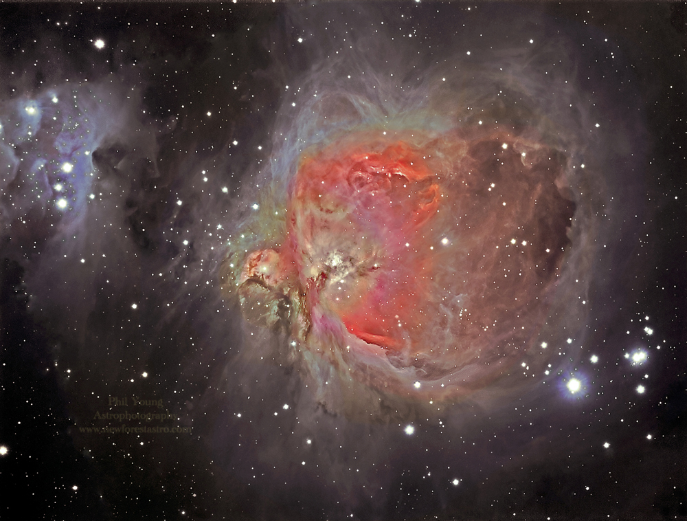 LRGB Image The Great Orion Nebula the closest large Star Formation region to Earth 1.500 light years away