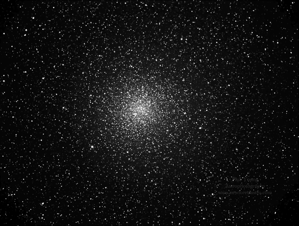 Lumiance Image M22 Globula Cluster 10,400 light years away in Sagittarius