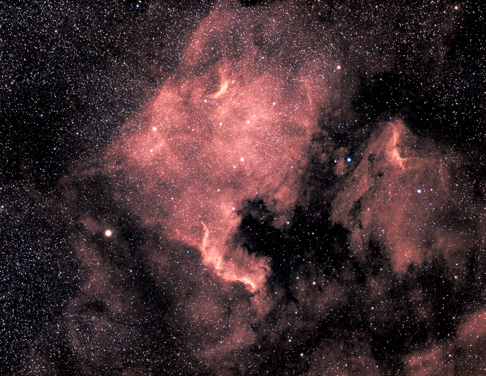 NGC 7000 North America Nebula and IC 5070 The Pelican Nebula