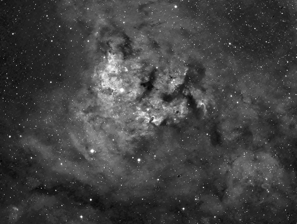 Ha Image SH-171 Nebula a Star Forming region in Cepheus 3,000 light years away