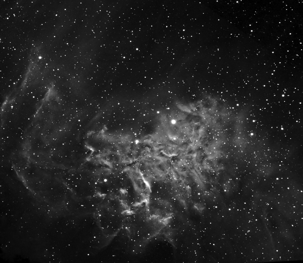 Ha Image  IC 405 Flaming Star Nebula is a Emission Nebula 1,500 light years away in Auriga